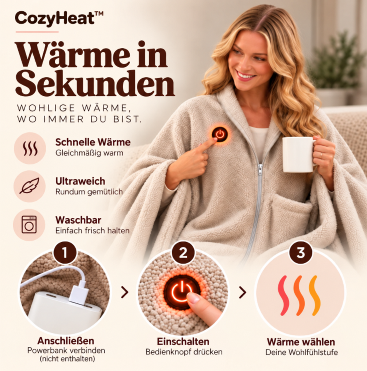 CozyHeat™  Heated Sweater (EU)